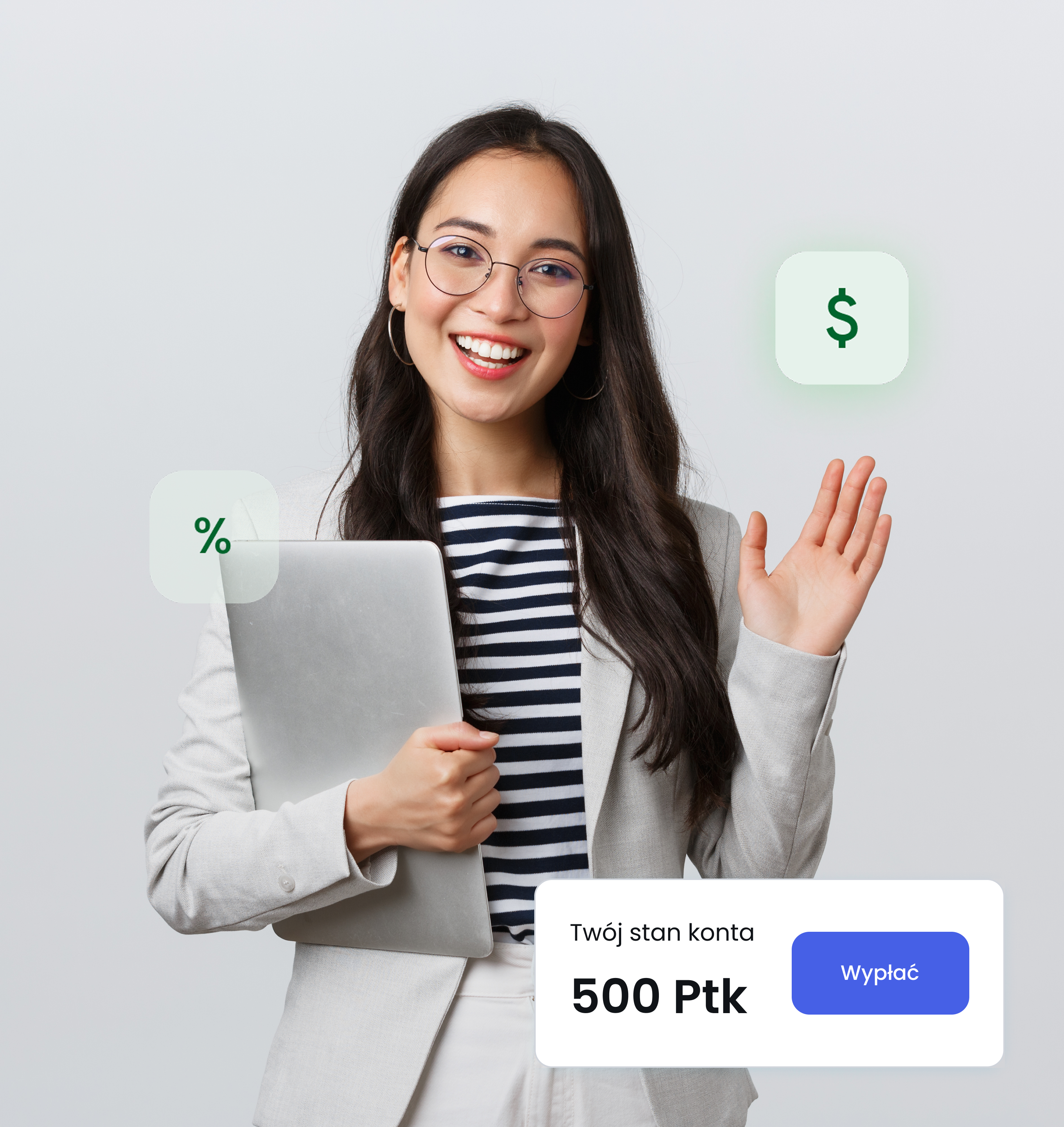 Mentor korzystający z programu referencyjnego — stan konta i procent od transakcji